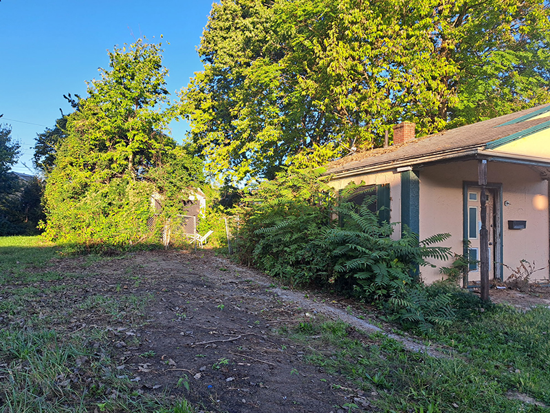 Landscaping Project 2 — Before view